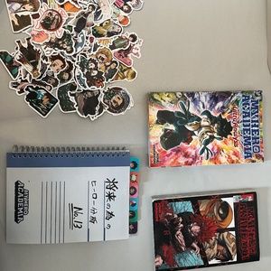 Anime stickers and manga